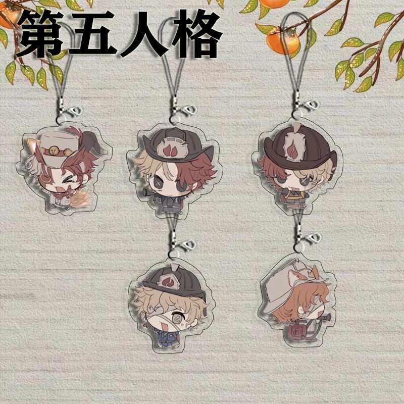 5PC Anime Game Identity V Orpheus Decor Mobile Hanging Charms Acrylic Cell Phone Bag Accessories Gif
