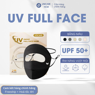  UNICARE Khẩu trang chống nắng toàn mặt FULL FACE MASK chống tia UV chất liệu 2 lớp lụa mịn cao cấp 