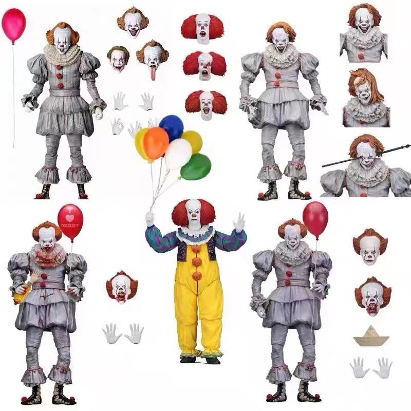 NECA Freddy Jason Pennywise Phim kinh dị 7 Inch Nhân vật hành động Mô hình sưu tập 3D