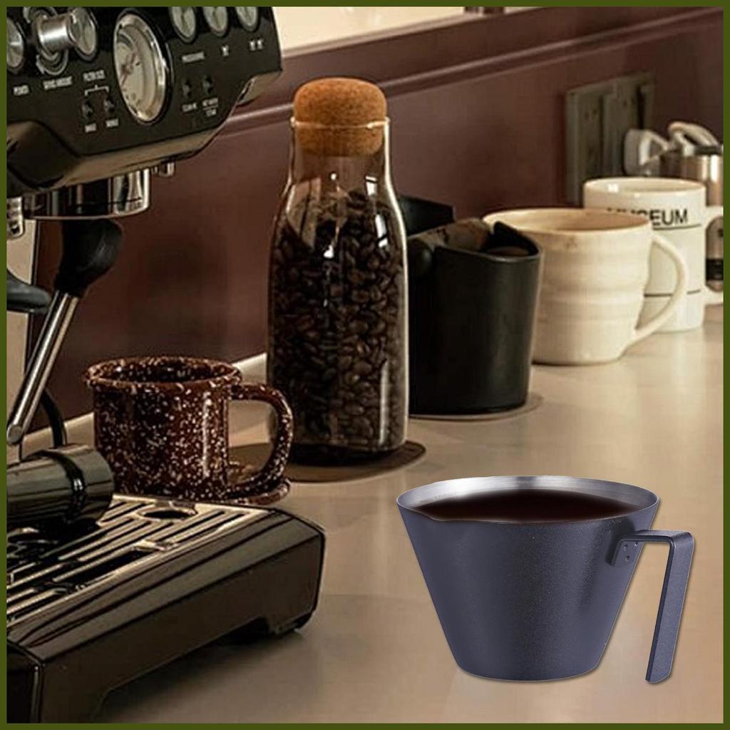 Cốc đo Espresso Thép không gỉ Espresso có tay cầm Phụ kiện cà phê Espresso chuyên nghiệp Espresso to