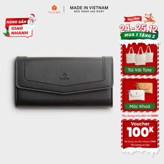  Ví Yuumy   Thời trang nữ kiểu cầm tay dáng dài - Ví da Seasand YV32  