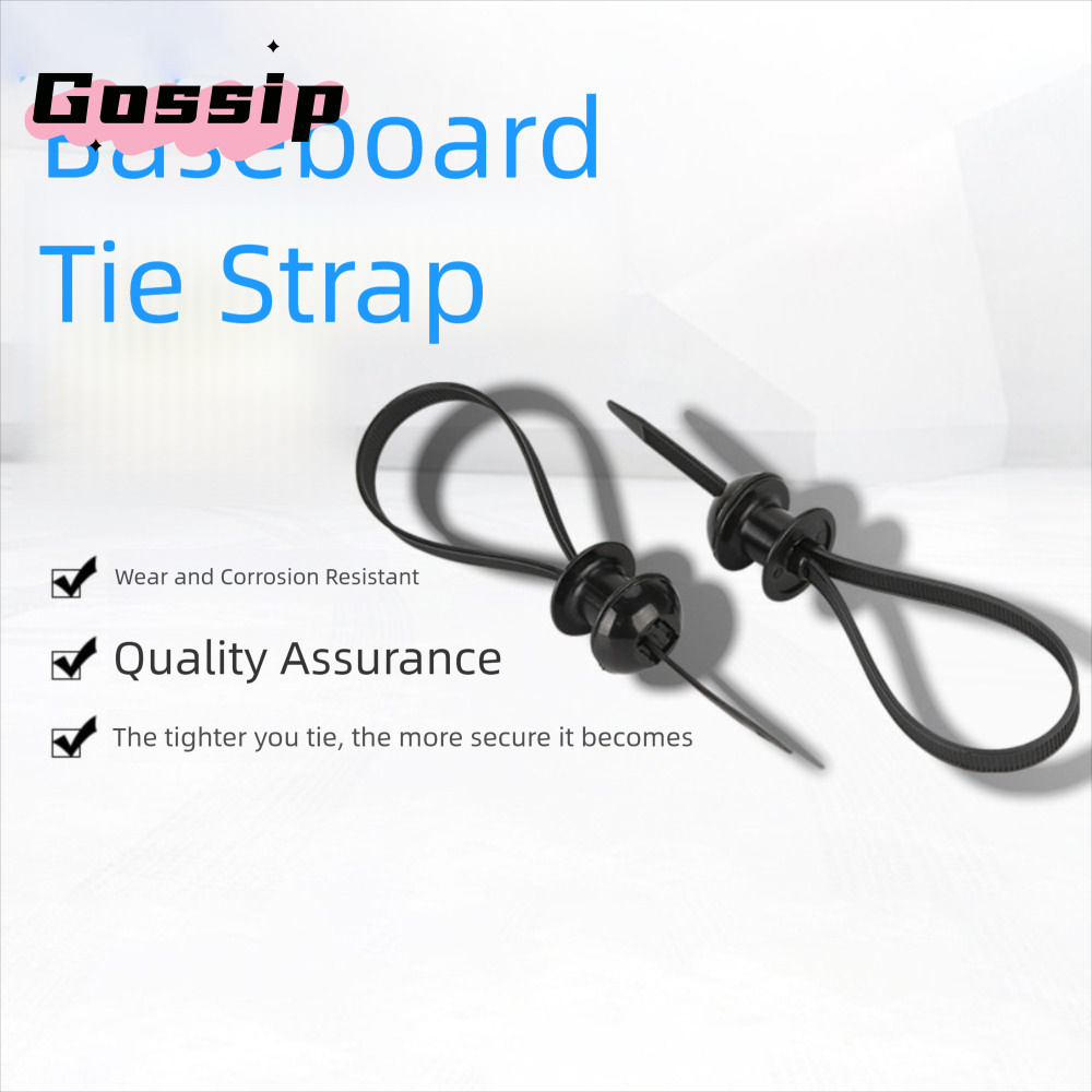 GOSSIP Nylon Universal Cable Tie Buckle, Cable Tie Retainer Nylon Buckle Heavy Duty Nylon Zip Ties, 