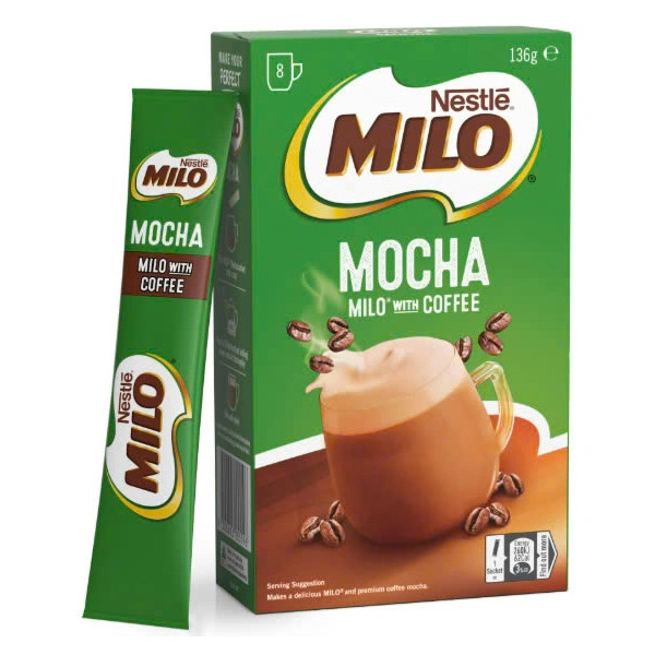 Sữa gói Milo Mocha Milo with Coffee hộp 8 gói