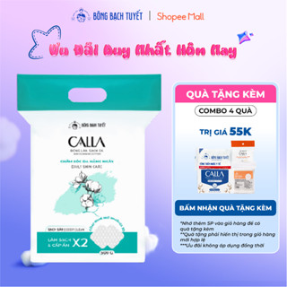  Bông tẩy trang làm sạch da Bông Bạch Tuyết Calla Sạch Sâu 500Gr 