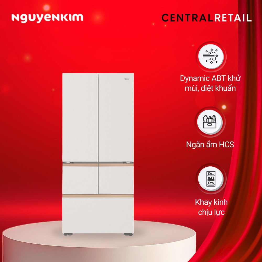[Mới 2025] Tủ lạnh Aqua Inverter 512 lít AQR-MA585XA(MC)U1