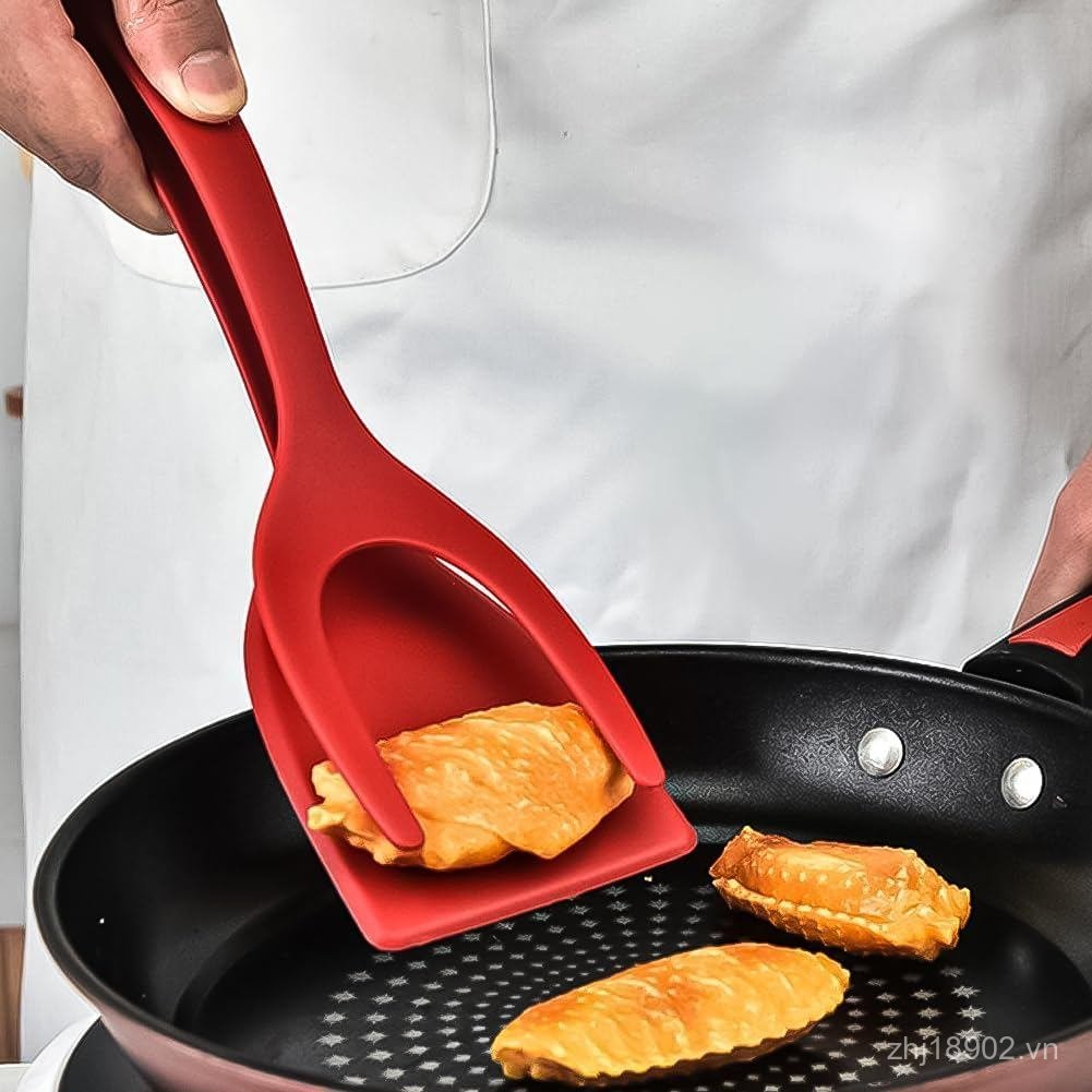 1 Thìa lật có lưỡi: Nylon, Chống dính, Chịu nhiệt độ cao cho mọi nhu cầu nấu ăn của bạn, LLK2 màu đỏ