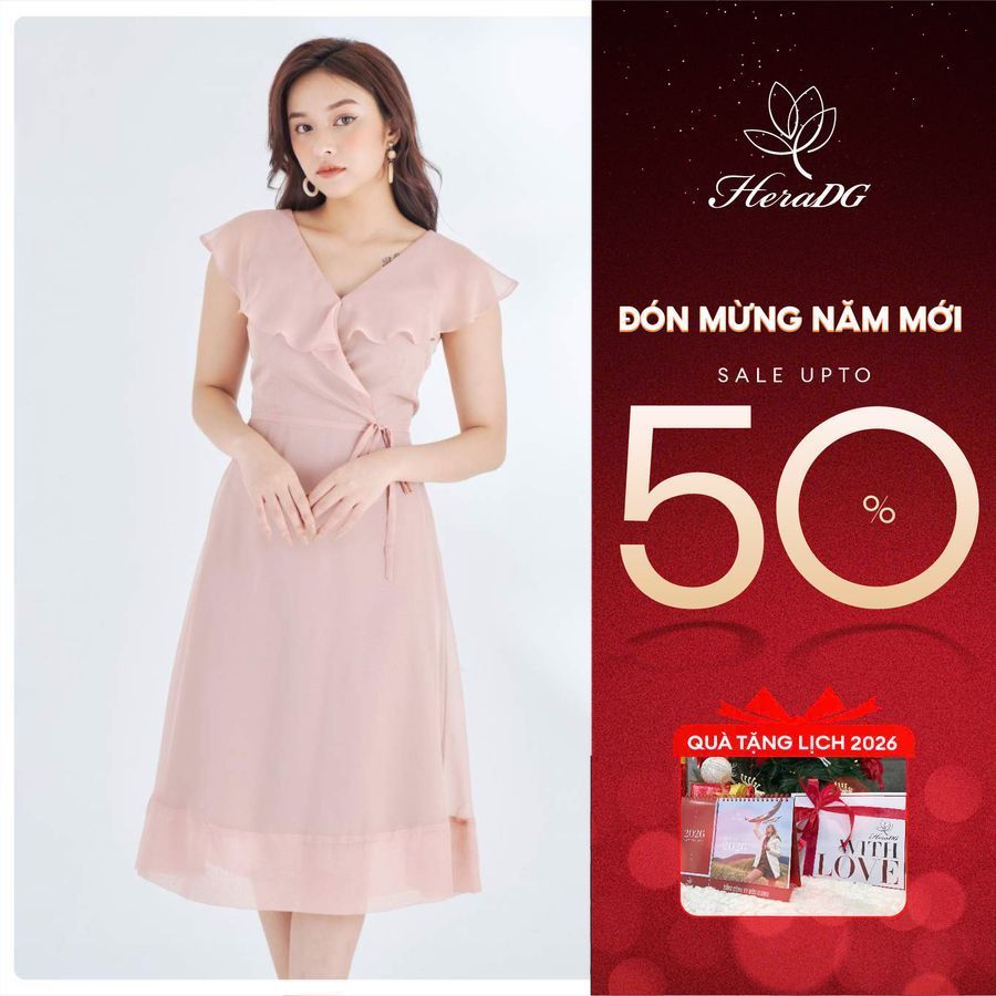 Đầm xòe cổ V HeraDG - SDP20064