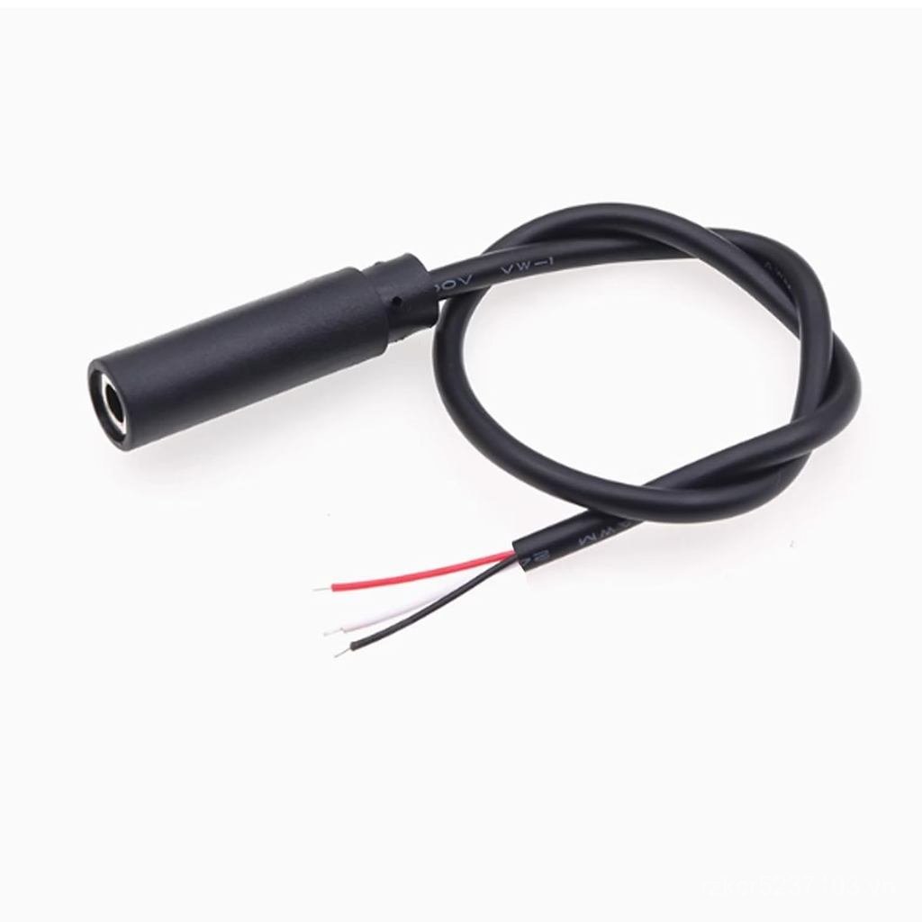 1 CÁI 0.3M / 1FT 3.5mm Thay Thế Sửa Chữa Cắm Jack TRS 3 Cực Stereo Nữ Cắm, 3.5mm Nữ Cắm Vào Dây Trần