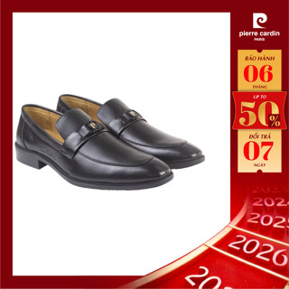  Giày tây nam Pierre Cardin dáng loafer thiết kế logo thời trang da mềm đế cao su đúc 782 