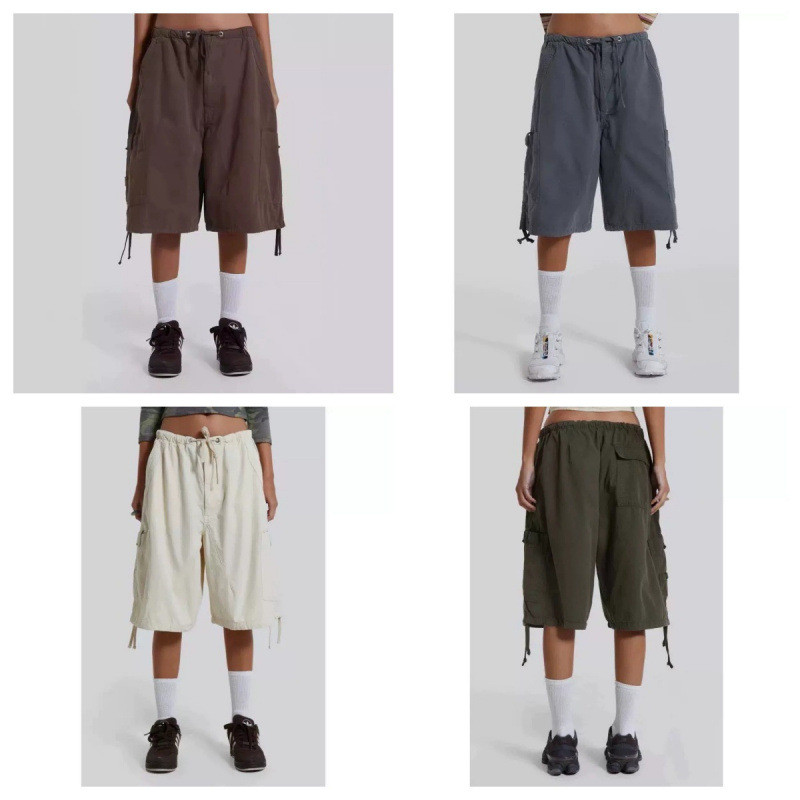 HVPY Jaded London Short Cargo Pants Casual Five-Point Pants Loose Straight-Leg Relaxed Wide-Leg Dist