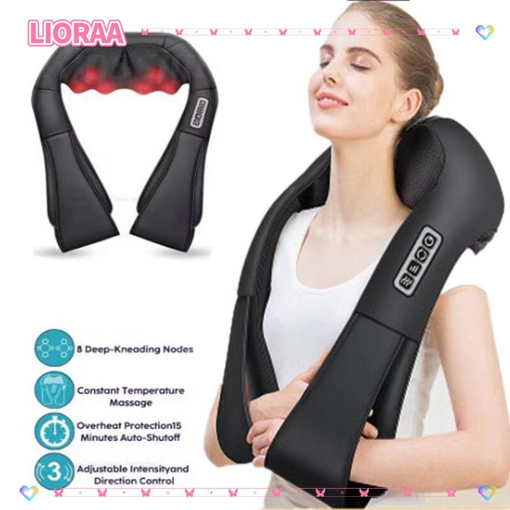 LIORA‌Máy mát xa điện, Máy mát xa cổ đa chức năng sưởi ấm, Máy mát xa nhào hồng ngoại hình chữ U tho