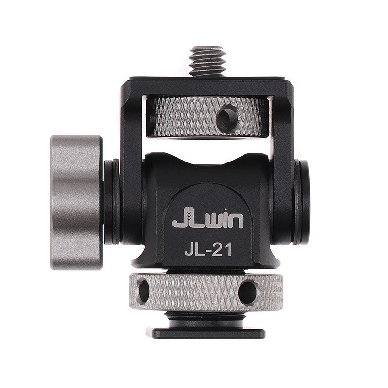 JLwin Ốc Đầu Camera Nóng Giày Chân Đế Phụ Kiện Màn Hình Giá Đỡ Micro Đơn Camera Thỏ Lồng Mở Rộng Phụ