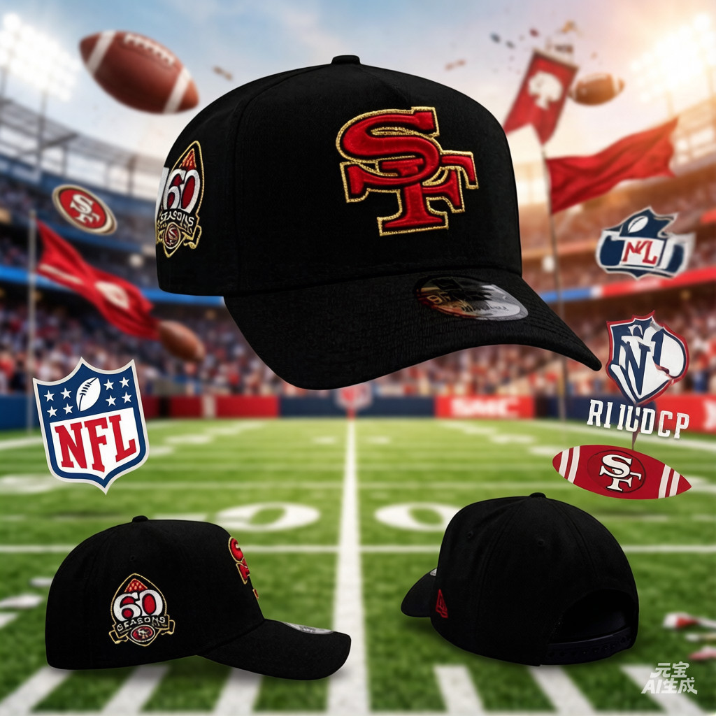 Mũ bóng chày New Era San Francisco 49ers đen phiên bản 60 Seasons