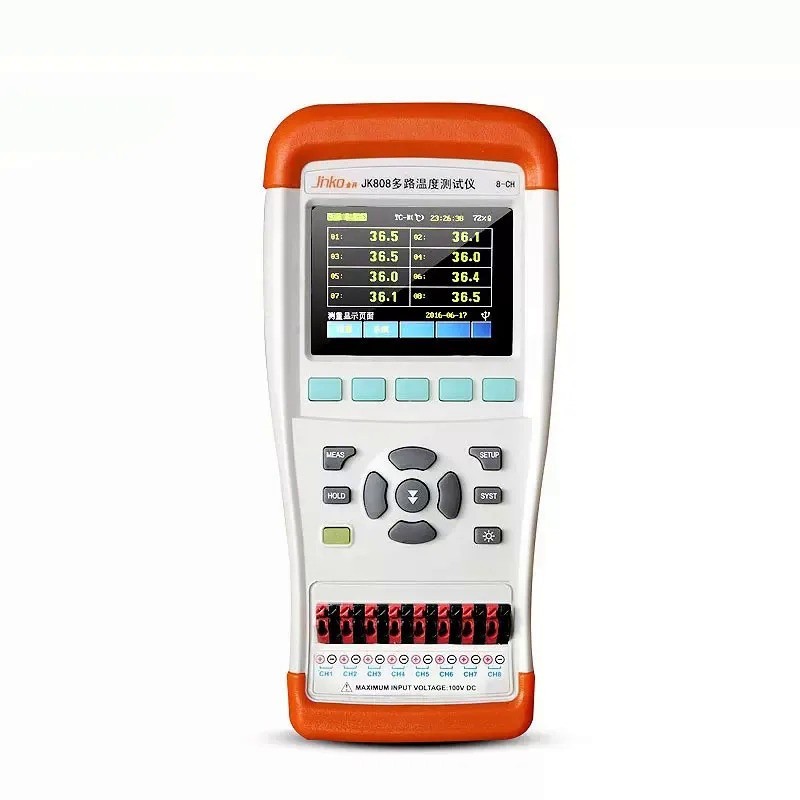 JK808 handheld multi-channel temperature tester 4-8 channel temperature tester thermocouple temperat