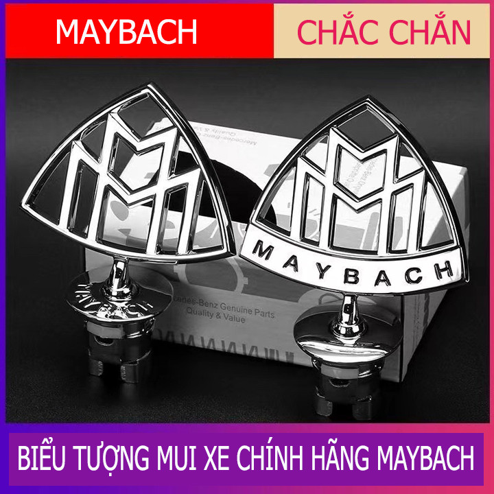 Logo mui xe Maybach cao cấp cho Mercedes-Benz E/S Class – Logo trước mui xe Maybach, logo chuyên dụn