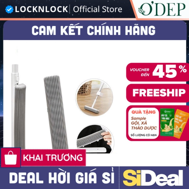 Đầu cây lau nhà LocknLock ETM481RFL dùng cho cây lau nhà ETM481, Mặt Xốp Sợi PVA thấm hút tôt - SIDE