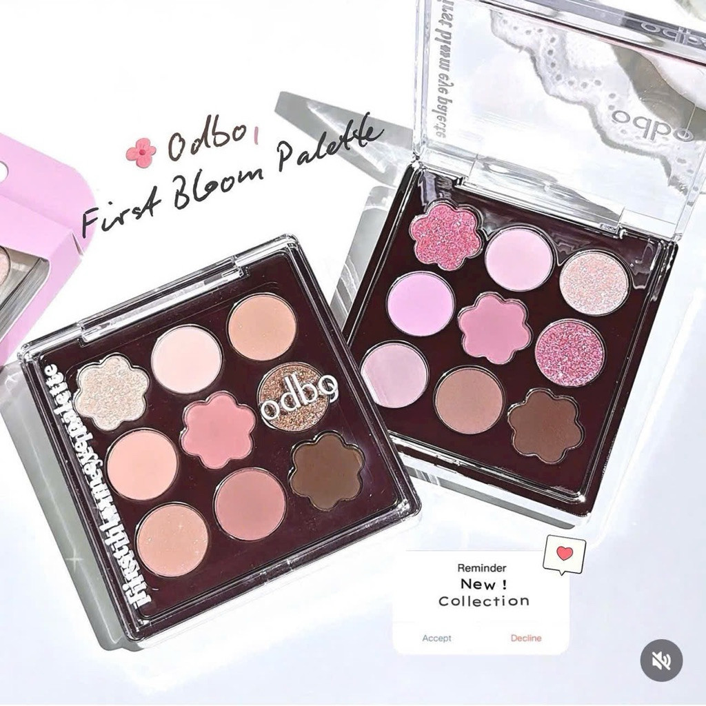 [ODBO] Bảng Mắt Odbo First Bloom Eye Palette 9 ô Trendy Chuẩn Màu Bền Màu OD2038