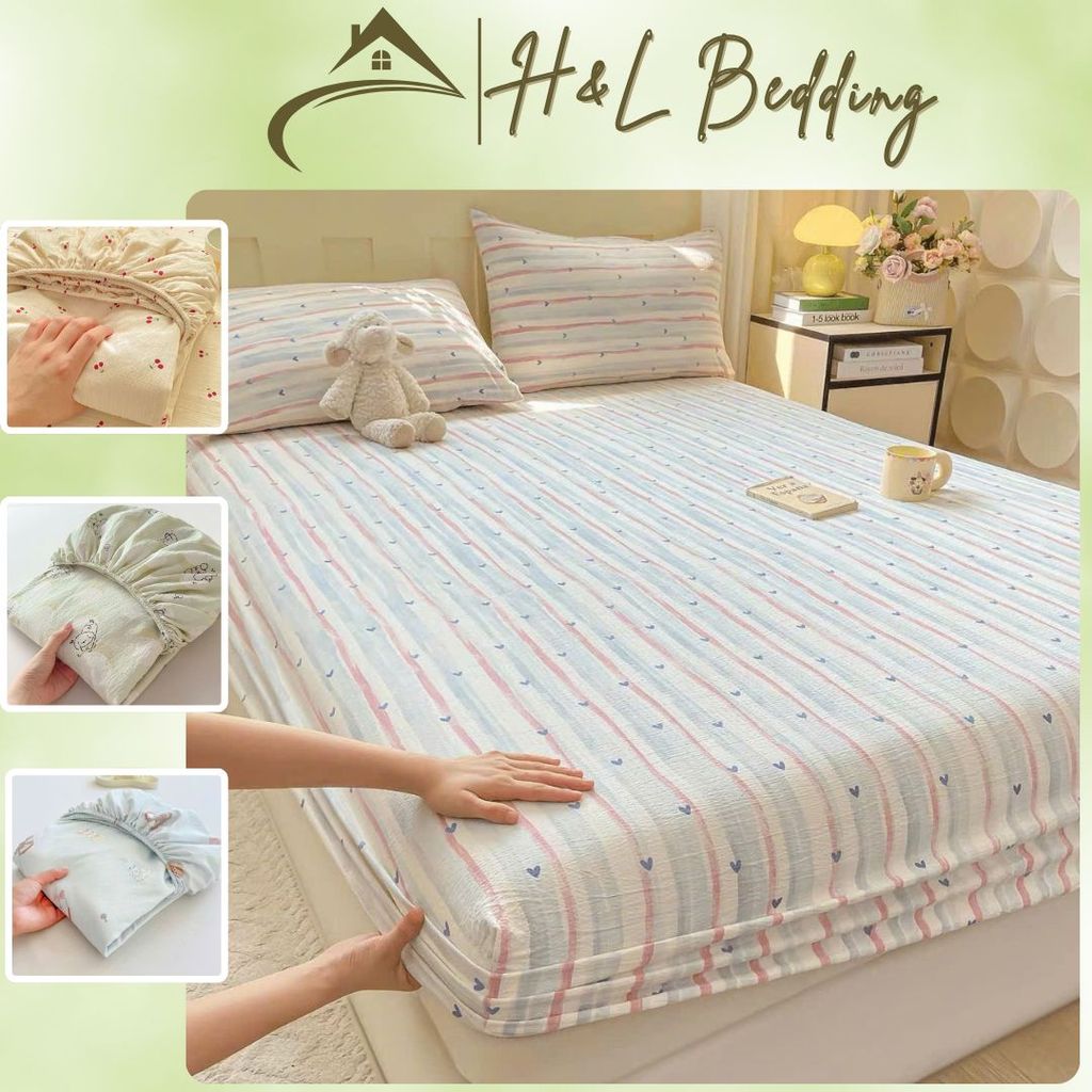 Bộ ga gối cotton tre icy 3 món mát lạnh, chất liệu Cotton Icy thoáng mát mền mại, mịn màng mẫu hot t