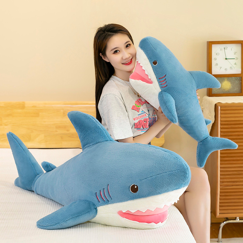 Gối Cá Mập Bé Gái Ngủ Bên Ngủ Ragdoll Gối Sofa Đệm Ragdoll Búp Bê Siêu Mềm