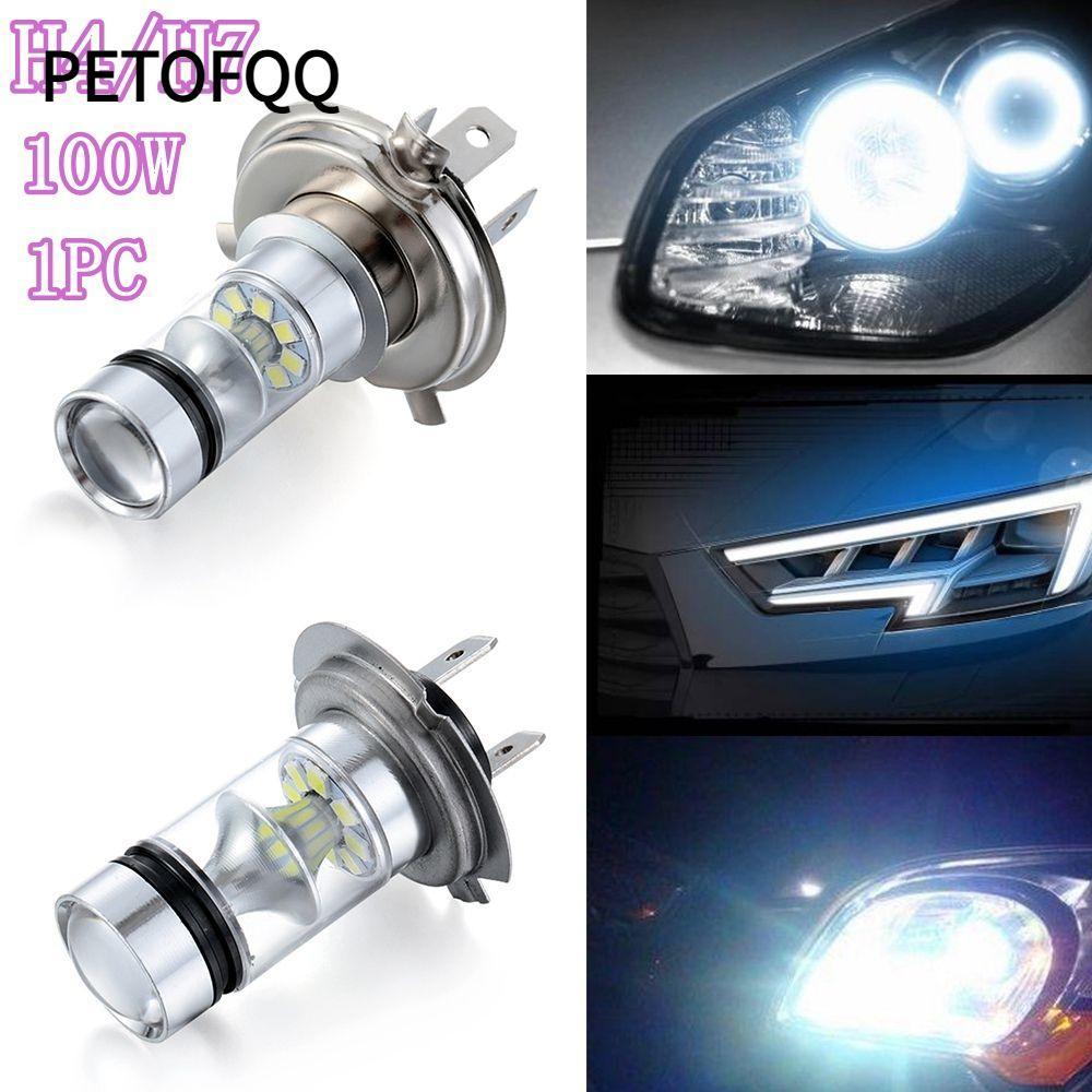 PETOFQ H4 H7 Ánh sáng trắng 100W siêu sáng nóng