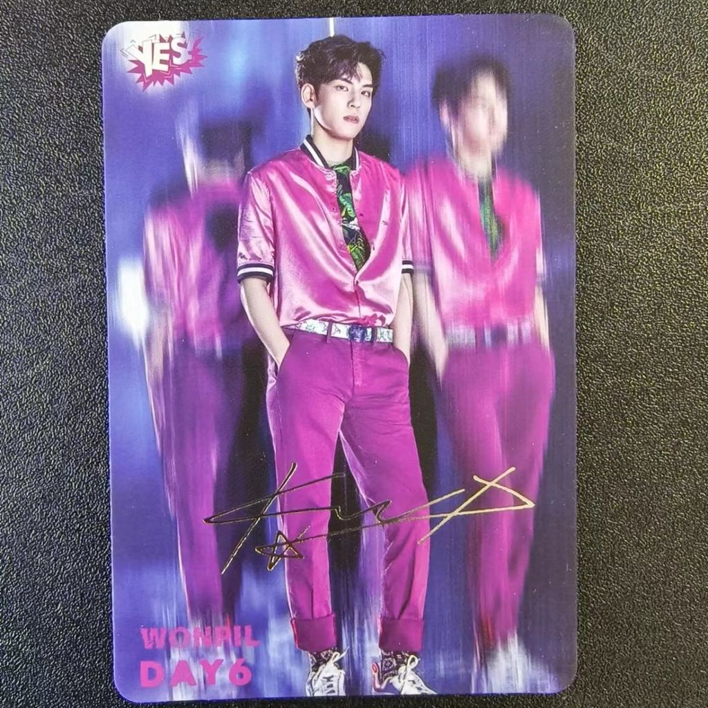 Nhóm nhạc nam Hàn Quốc Day6 yes card (Kim Won-pil) (thẻ chữ ký)