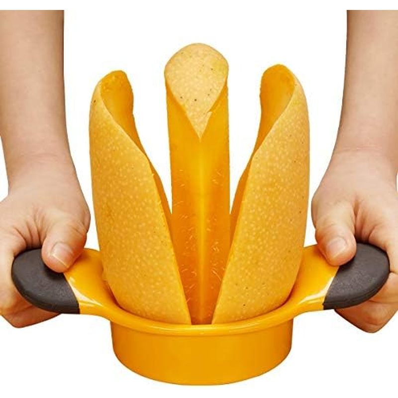 Mango Slicer Peeler Cutter Splitter Pitte with Stainless Steel Blade Fruit Divider Ergonomic Rubber 