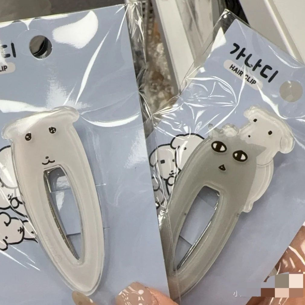 JUA Same style cute puppy hair clip for girls' bangs ins Student cartoon side clip alligator hair cl