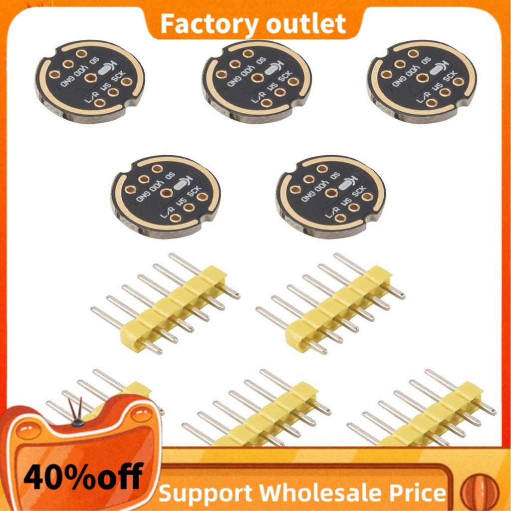 5 Chiếc INMP441 Micro Đa Hướng ule MEMS Độ Chính Xác Cao Công Suất Thấp Giao Diện I2S Hỗ Trợ ESP32