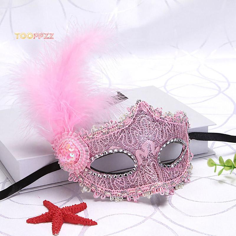 tooppzz Sexy Ladies Masquerade Ball Mask Feather Mask Christmas Mask Halloween Mask new