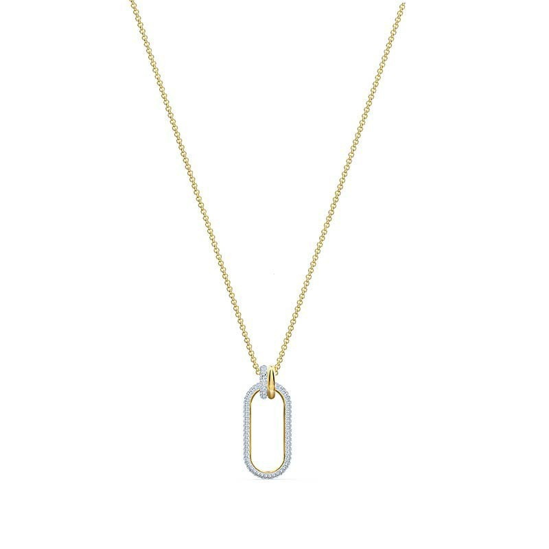 Vòng cổ nữ Swarovski Gold Mutual Lock Swarovski Elements Áo len cổ pha lê