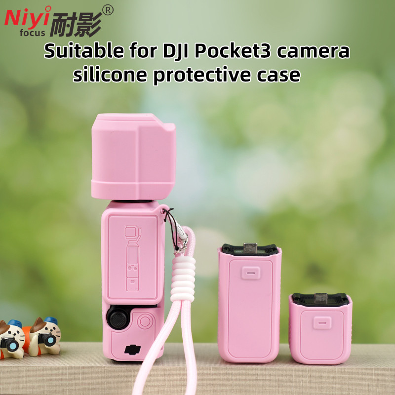 Ốp Silicon Dji Osmo Pocket 3 Camera Cao Su Mềm TPU Case Da Body Cover Pocket 3 Phụ Kiện