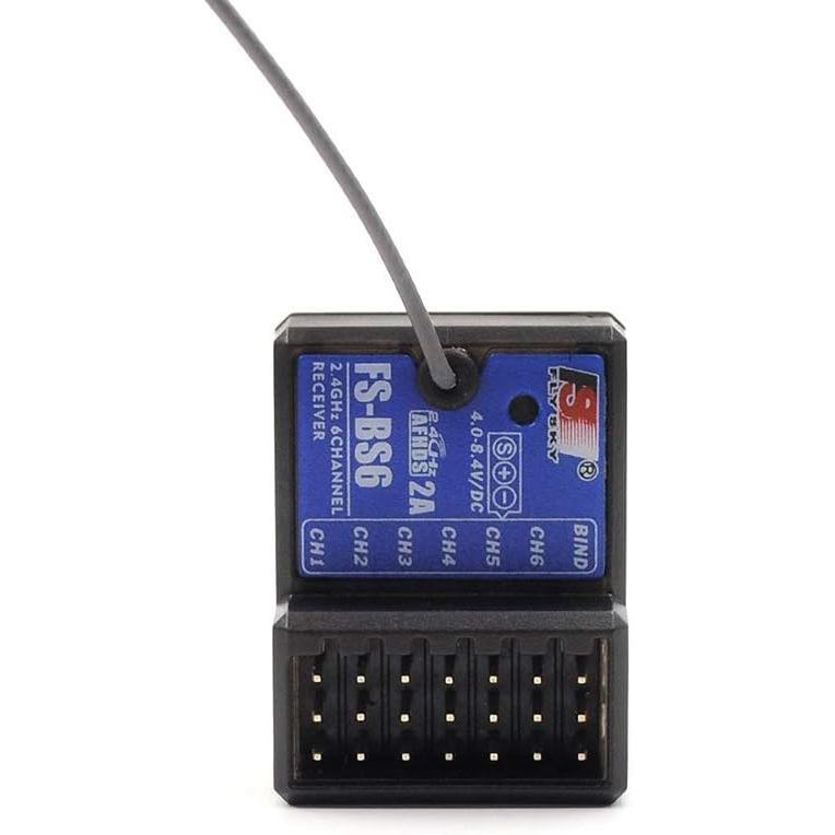 Bộ thu Flysky FS BS6 2.4Ghz 6CH cho Flysky FS-GT5 FS-IT4S FS-i6 FS-i6X Bộ phát RC Thuyền ô tô (1 CÁI