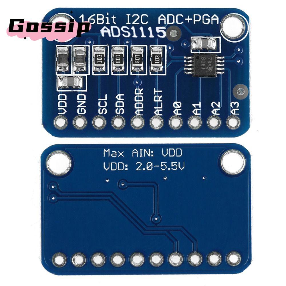 Mô-đun Analog sang kỹ thuật số GOSSIP, Bảng phát triển ADS1115 16Bit ADS1115, Công suất thấp 4 kênh 