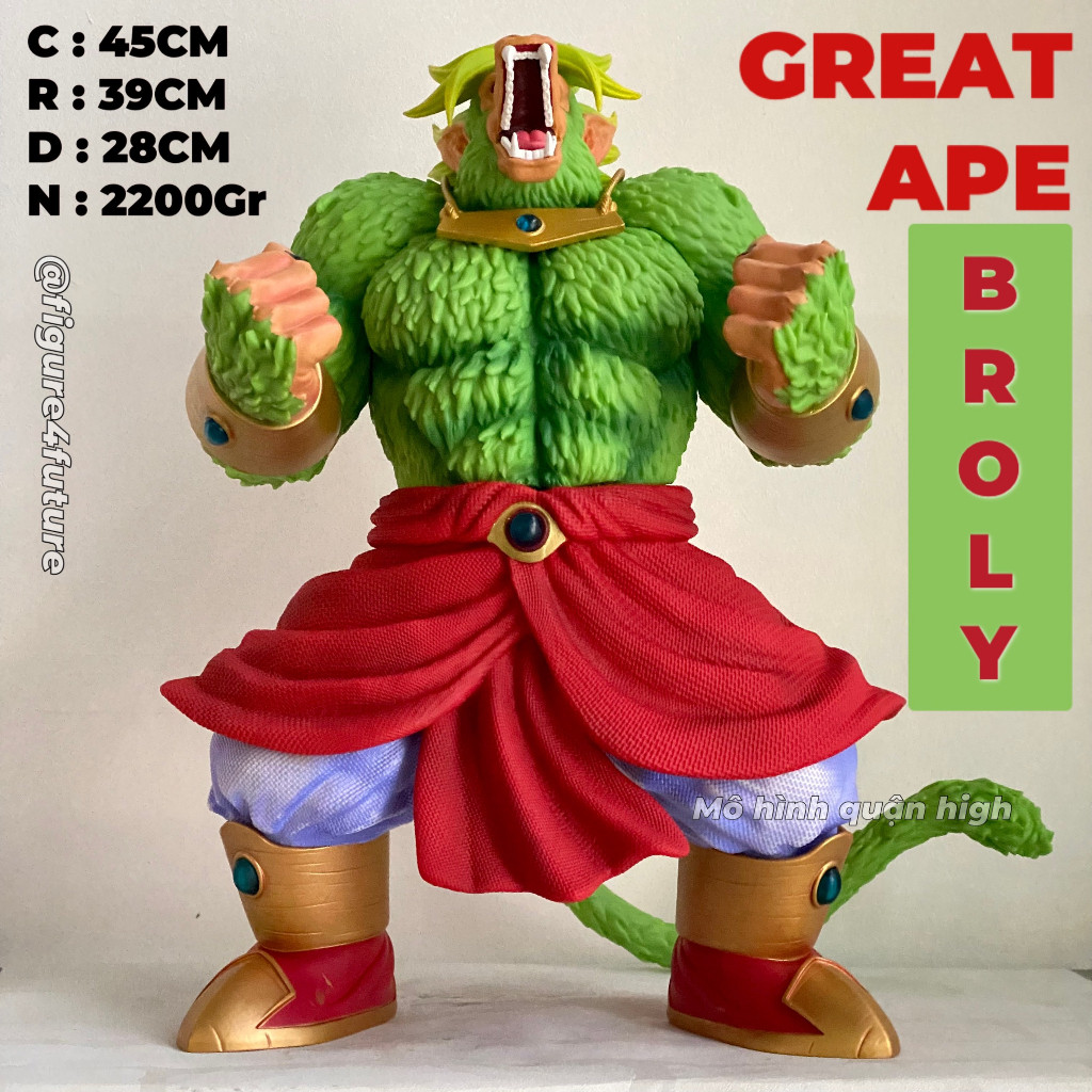 (Có sẵn - Hỏa tốc) Mô hình Khỉ Broly cực to cao 45CM - Mô hình Oozaru Broly dragon ball - Great Ape 