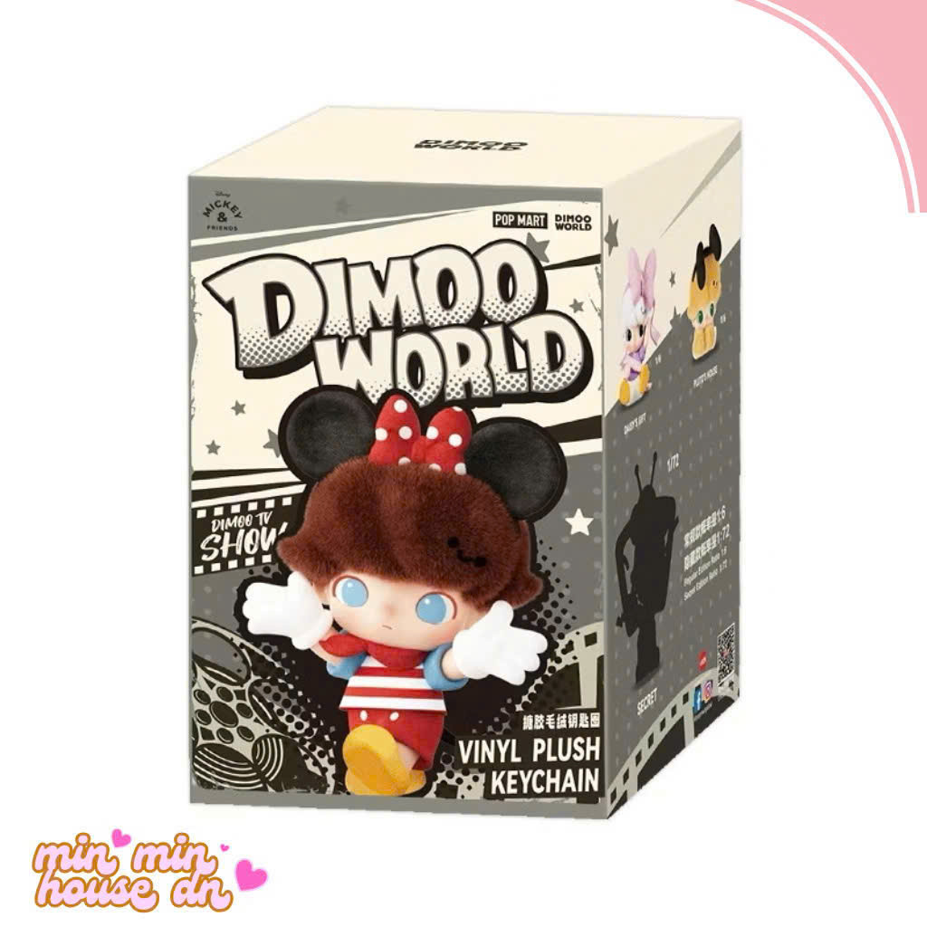 DIMOO WORLD X DISNEY Series-Vinyl Plush Keychain Blind Box POP MART