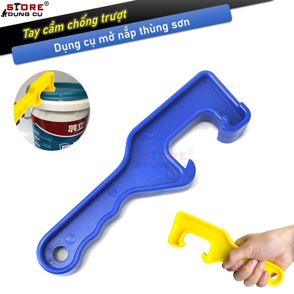Công cụ mở nắp thùng sơn hộp nhựa tiện dụng, Dụng cụ mở nắp thùng sơn, Cây khui thùng sơn nhanh chóng tiện lợi