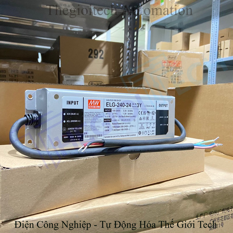 Nguồn Led 24V Meanwell ELG-240-24A,ELG-150-24A,ELG-300-24A TGT SMPS AC-DC