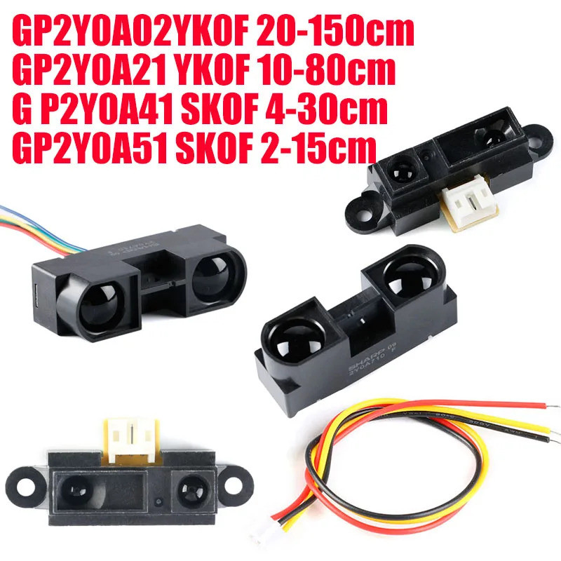 1 Cái / lốc GP2Y0A02YK0F 20-150cm GP2Y0A21YK0F 10-80cm GP2Y0A41SK0F 4-30cm GP2Y0A51SK0F 2-15cm Cảm b