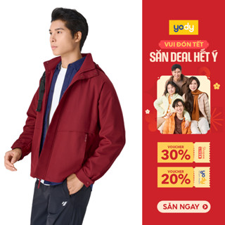   FS T12  Áo khoác gió nam YODY 4c Plus Dáng Suông cản gió cản bụi chống nắng MCWC25F024 