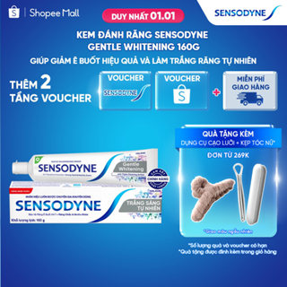  Kem đánh răng SENSODYNE Gentle Whitening 160g giúp giảm ê buốt hiệu quả và làm trắng răng tự nhiên 