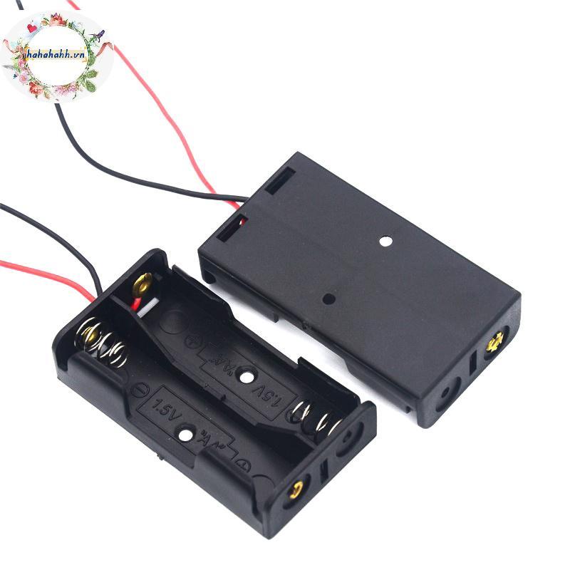 Haha Hộp đựng pin kẹp có đầu nối 1 phần 2 phần 3 phần 4 phần 18650 Vỏ pin VN