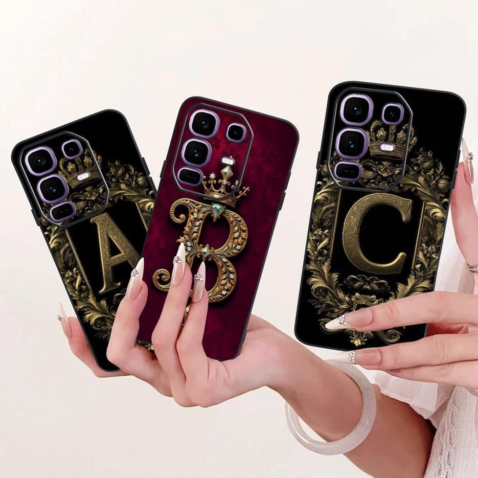 Dành Cho Infinix Note 50 Ốp Lưng Note50 Pro 4G X6855 Vỏ Chữ Cái Dễ Thương Vỏ Điện Thoại TPU Mềm Cho 