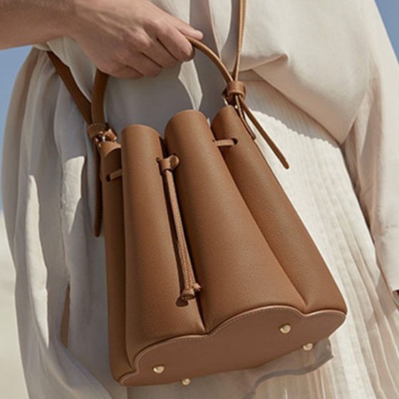 Túi xách nữ da thật chính hãng polene đeo vai Túi đựng cánh hoa di động