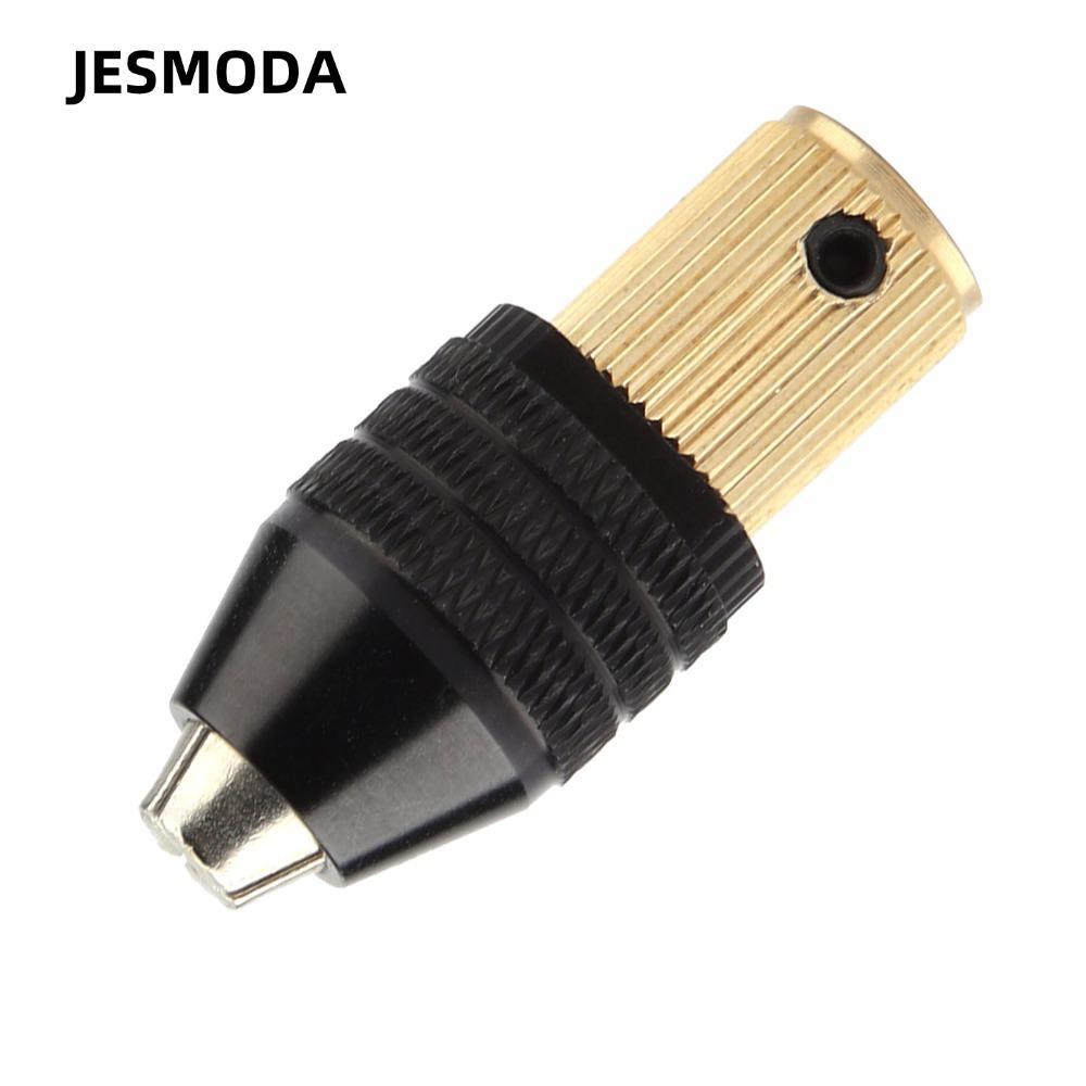 Phụ kiện máy khoan điện Mini JESMODA, Chuck tự săn chắc ba cánh thẳng bằng đồng thau và hợp kim nhôm