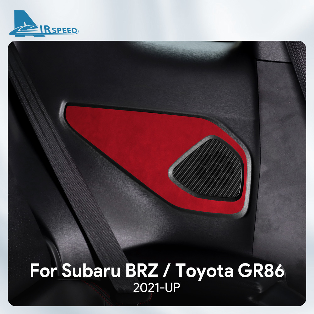 Dành Cho Subaru BRZ Toyota GR86 2021-2025 Phía Sau Loa Bảng Viền Da Lộn Nội Thất Viền Phụ Kiện Ô Tô