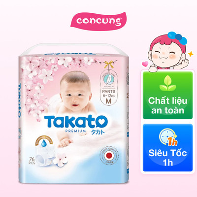 Combo 2 Tã quần Takato siêu mềm mại (M, 76 miếng)
