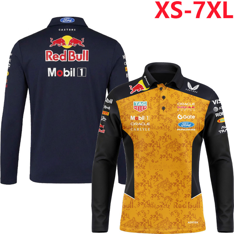 2026 Áo thun dài tay Unisex F1 mới + F1 Red Bull Racing Team Jersey