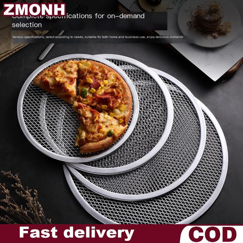 Zmo 8-13 Inch Tái Sử Dụng Không Dính Bánh Pizza Màn Hình Pan Hợp Kim Nhôm Net Bakeware