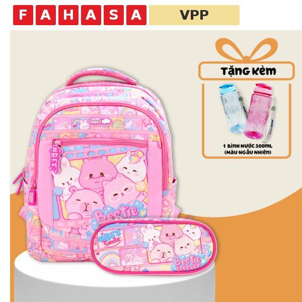 Combo Ba Lô Activego + Bóp Viết Bestie Forever Clever Hippo - Trung Học (Tặng Kèm Bình Nước 500ml)