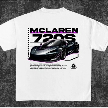 Áo thun màu tím Mclaren 720s